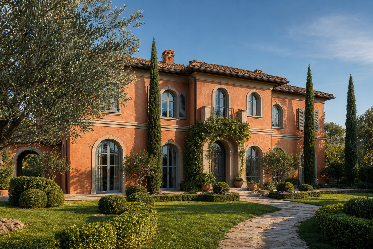 Villa con giardino
